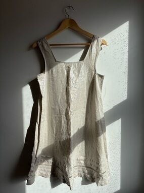 100% Linen Glitter Mini Dress